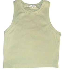 Women Sleeveless Green Top
